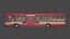 Low-Poly-Thai-Bus-Rot-Grün-Weiß-Farbmodell