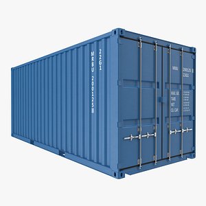 20 ft iso container 3d max