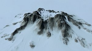 3d snow mountain model