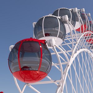 3D Heart of Antalya ferris wheel model