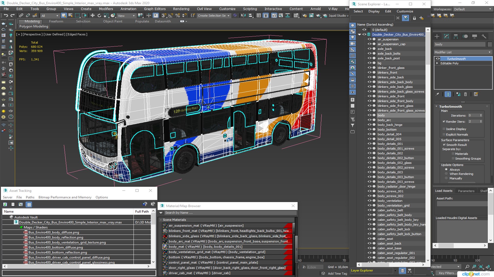 3D model Double Decker City Bus Enviro400 Simple Interior https://p.turbosquid.com/ts-thumb/kv/lHYjFw/gr/doubledeckercitybusenviro400simpleinteriorvray3dmodel032/jpg/1725949126/1920x1080/fit_q87/88b459dc089db639b7afbb7abf20a7ff0a7036c7/doubledeckercitybusenviro400simpleinteriorvray3dmodel032.jpg