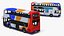 3D model Double Decker City Bus Enviro400 Simple Interior