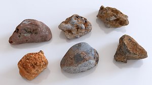 3D rocks beach