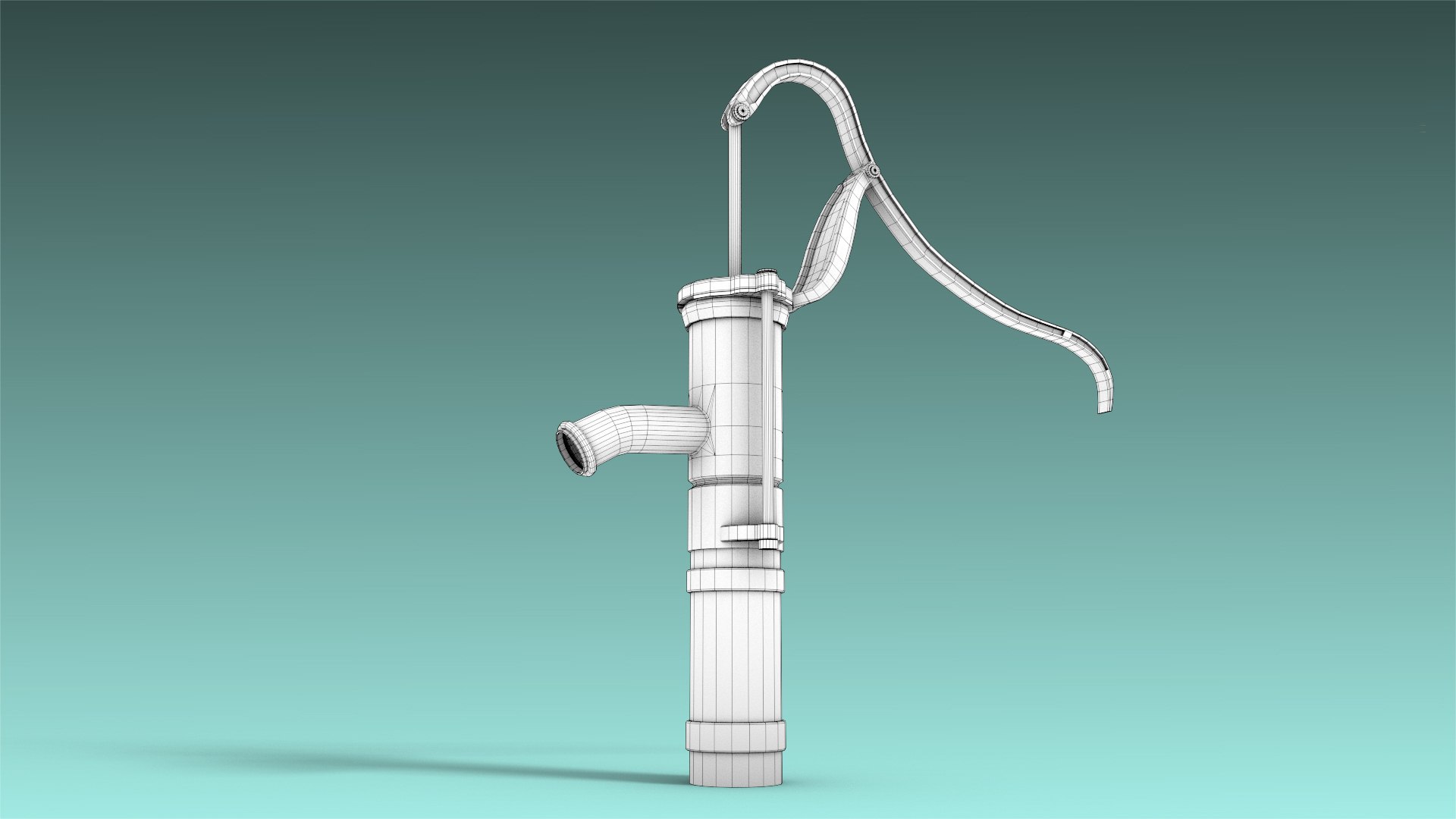 3D Low-poly Hand Water Pump Model - TurboSquid 1633951