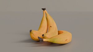 3D PBR Photorealistic Banana 3D Model