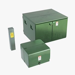 3D utility boxes model