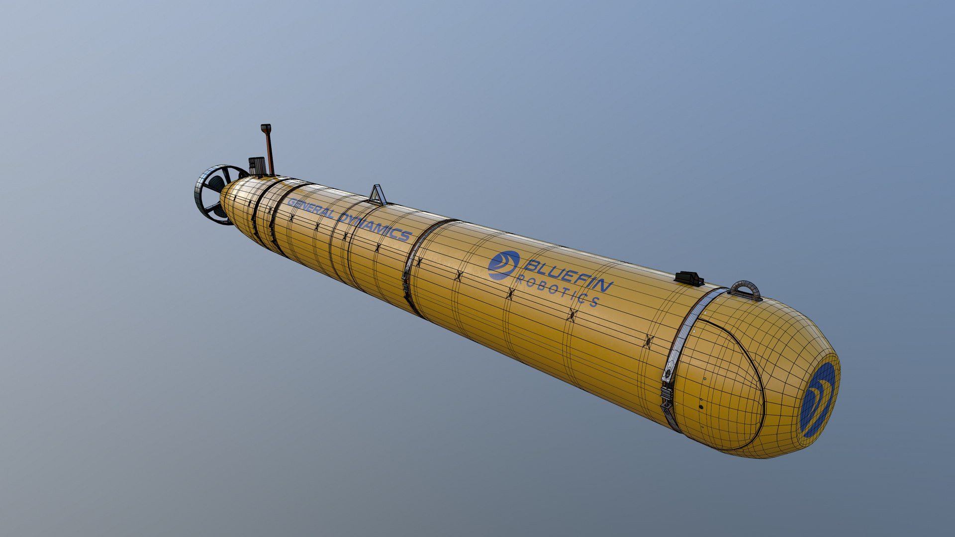 Bluefin-21 torpedo 3D - TurboSquid 1584143