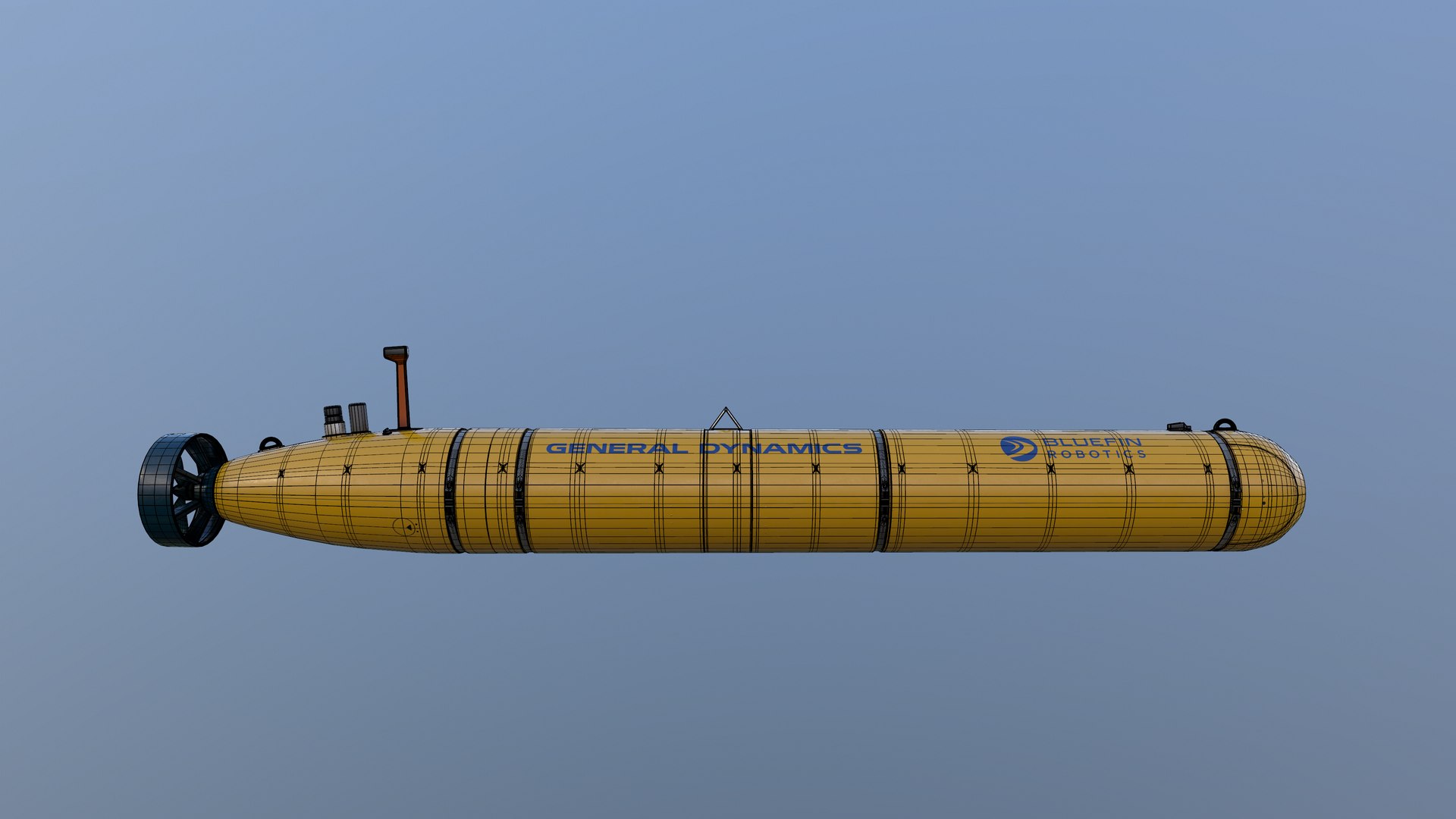 Bluefin-21 torpedo 3D - TurboSquid 1584143