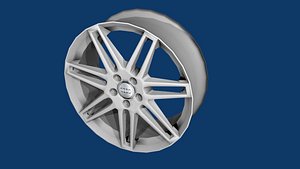 double spoke alloy wheel 3d obj