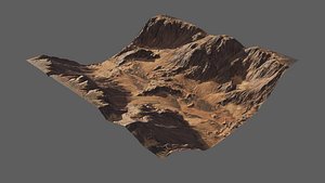 3D 8K Detailed Canyon Landscape