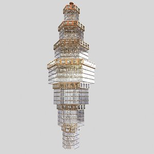 3d model big custom chandelier