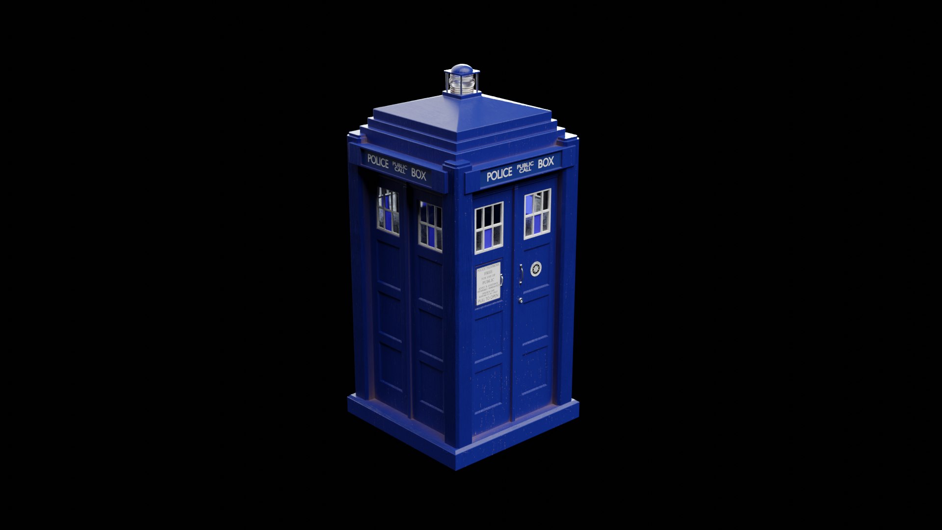 Metropolitan Police Box 3D Model - TurboSquid 2386384