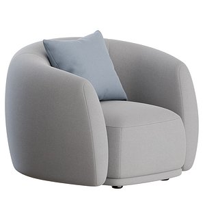 Pacific Armchair by Moroso 3D