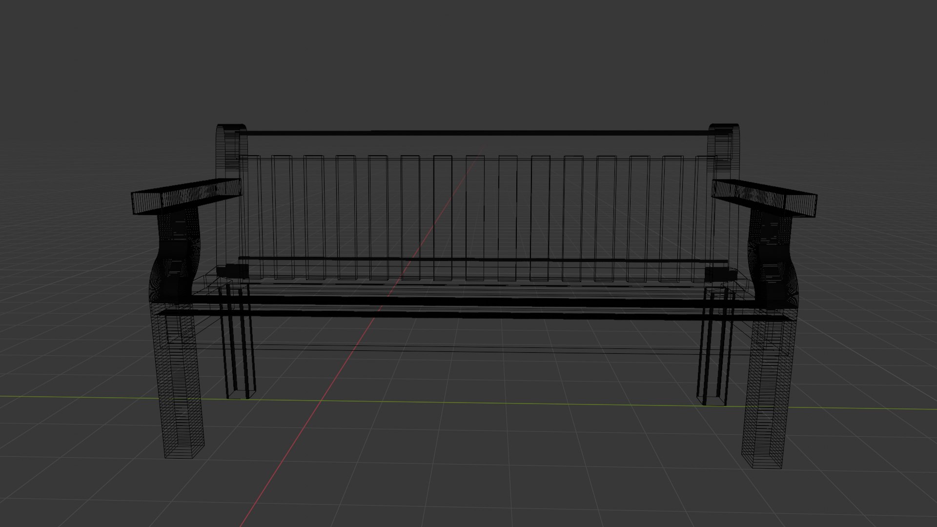 Bench Model - TurboSquid 2300987