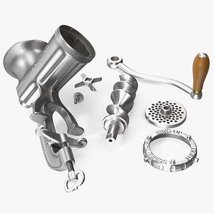 Hand Meat Grinder Disassembled