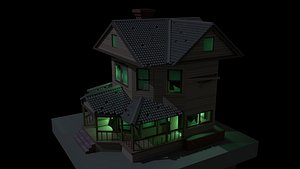 3D abandoned house