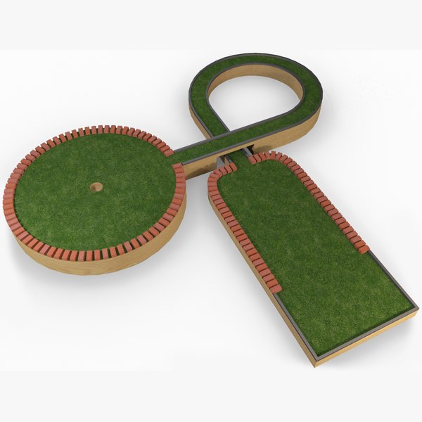 3d model mini golf hole