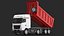 Detailed Dump Truck Red