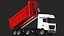Detailed Dump Truck Red