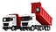 Detailed Dump Truck Red