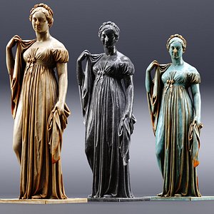 3D Caroline Amalie Sculpture