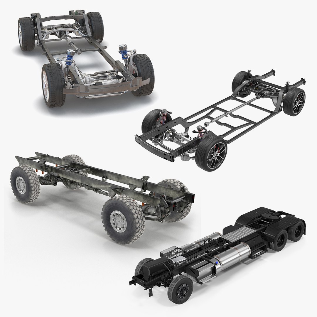 Vehicle Chassis 3D Models Collection 3D model preview