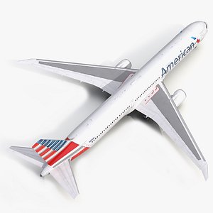 boeing 767-400er american airlines 3d model