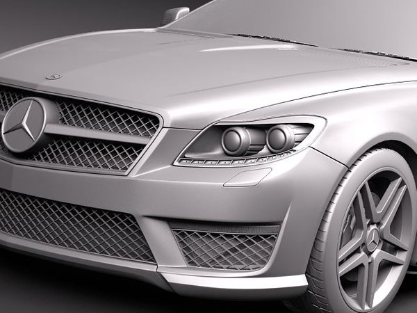 mercedes cl 63 amg 3d model