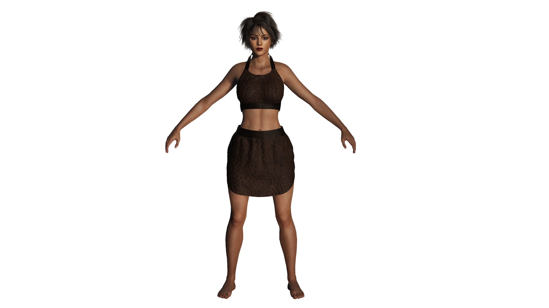 AAA 3D FANTASY FEMALE WARRIOR 02- HUMAN RIGGED CHARACTER 3D ...