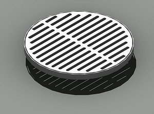 Drainage Manhole Cover D600 with Frame Storm Drain Urban Infrastructure