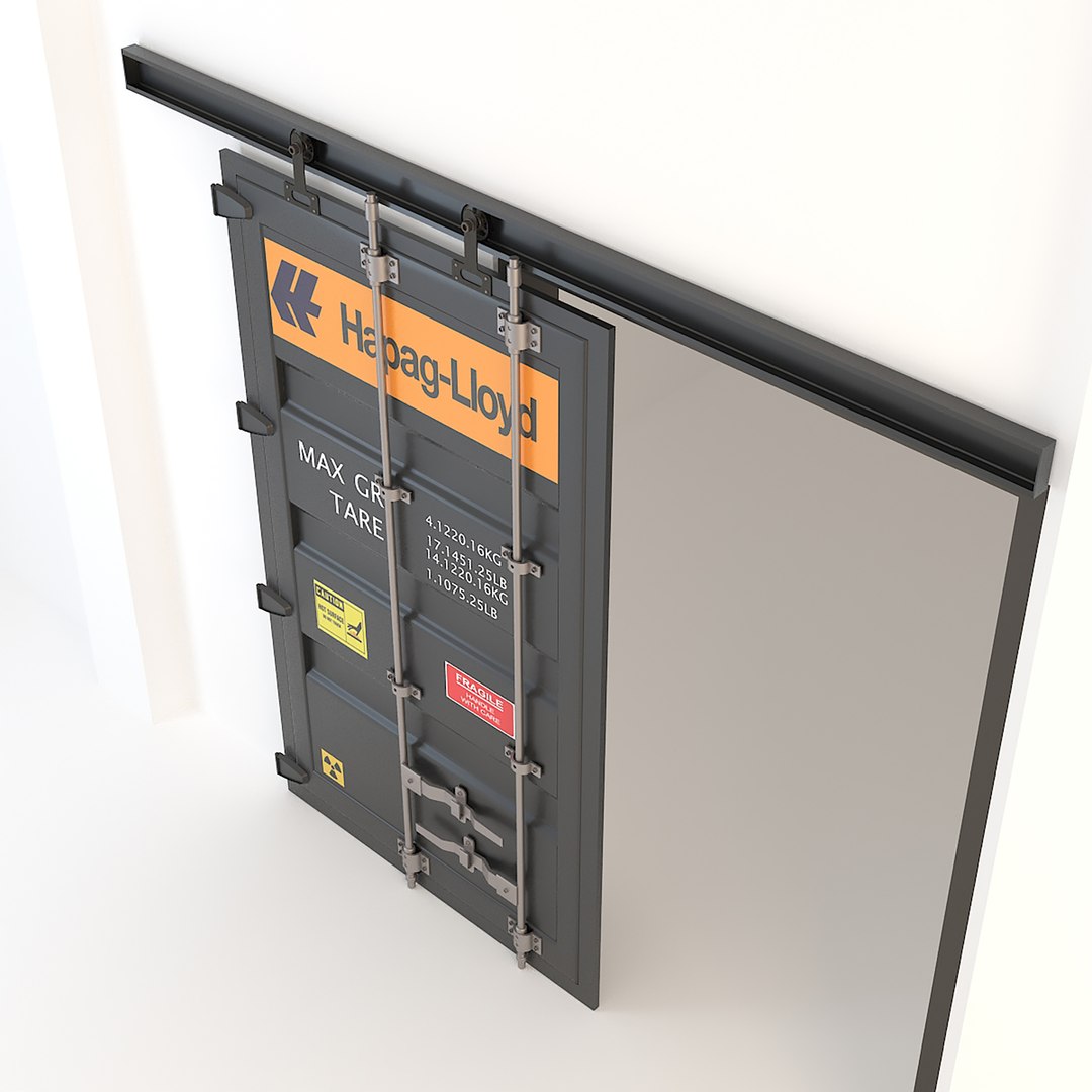Industrial Container Sliding Doors 3D Model - TurboSquid 1639244