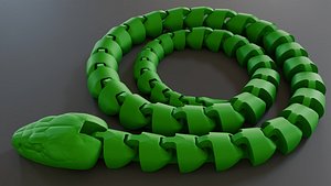 Snake Flexi Toy 3D