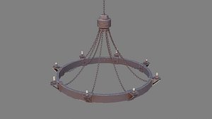 Rusted Medieval Chandelier