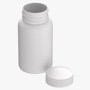 3D plastic bottle pharma 500ml