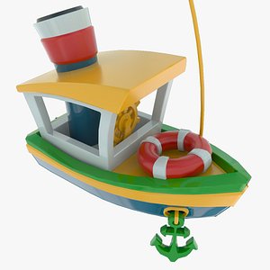 3d model toy ship
