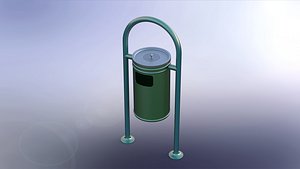 Pedestal Trash Bin