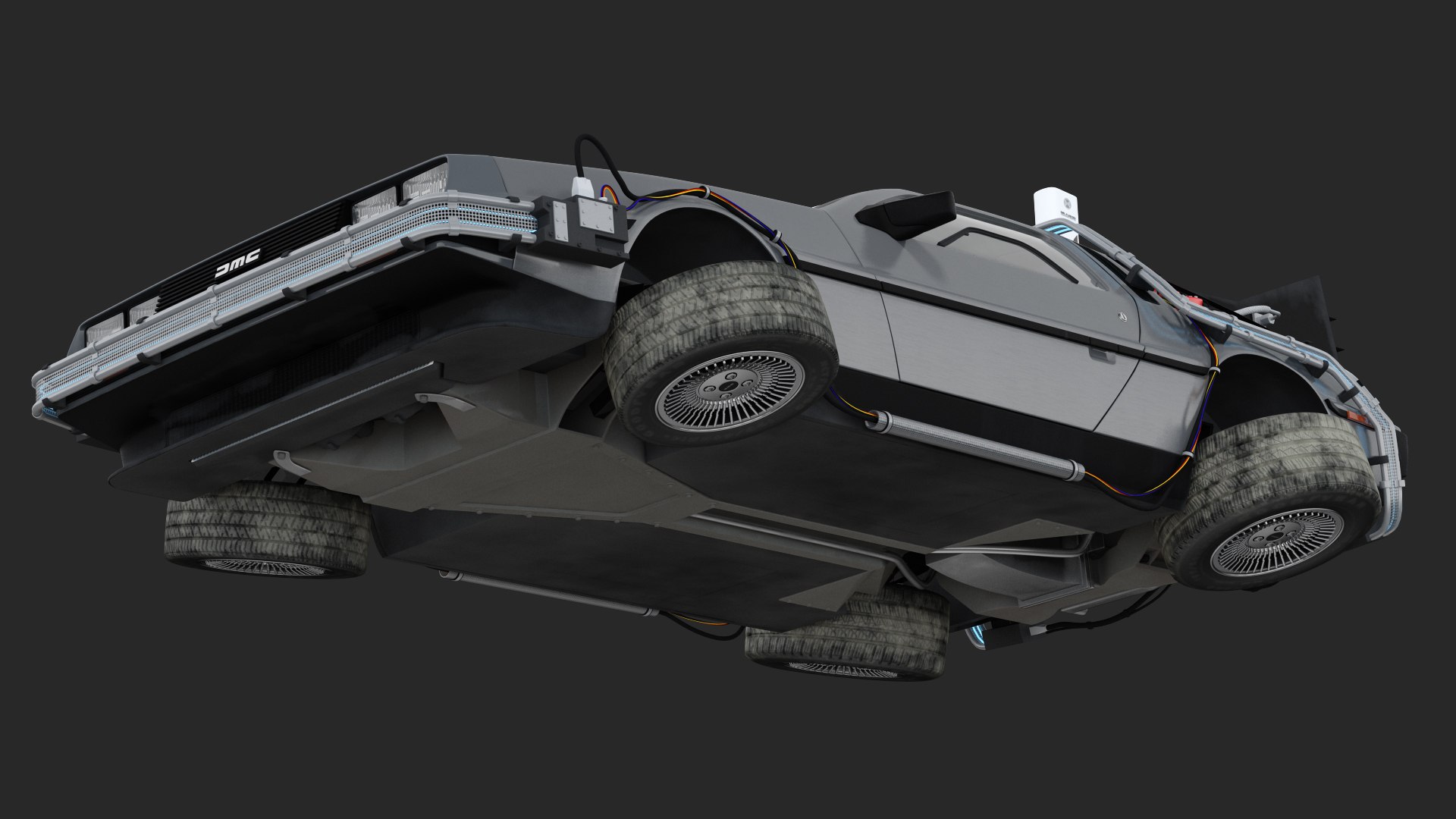 Delorean dmc-12 time machine 3D - TurboSquid 1517748