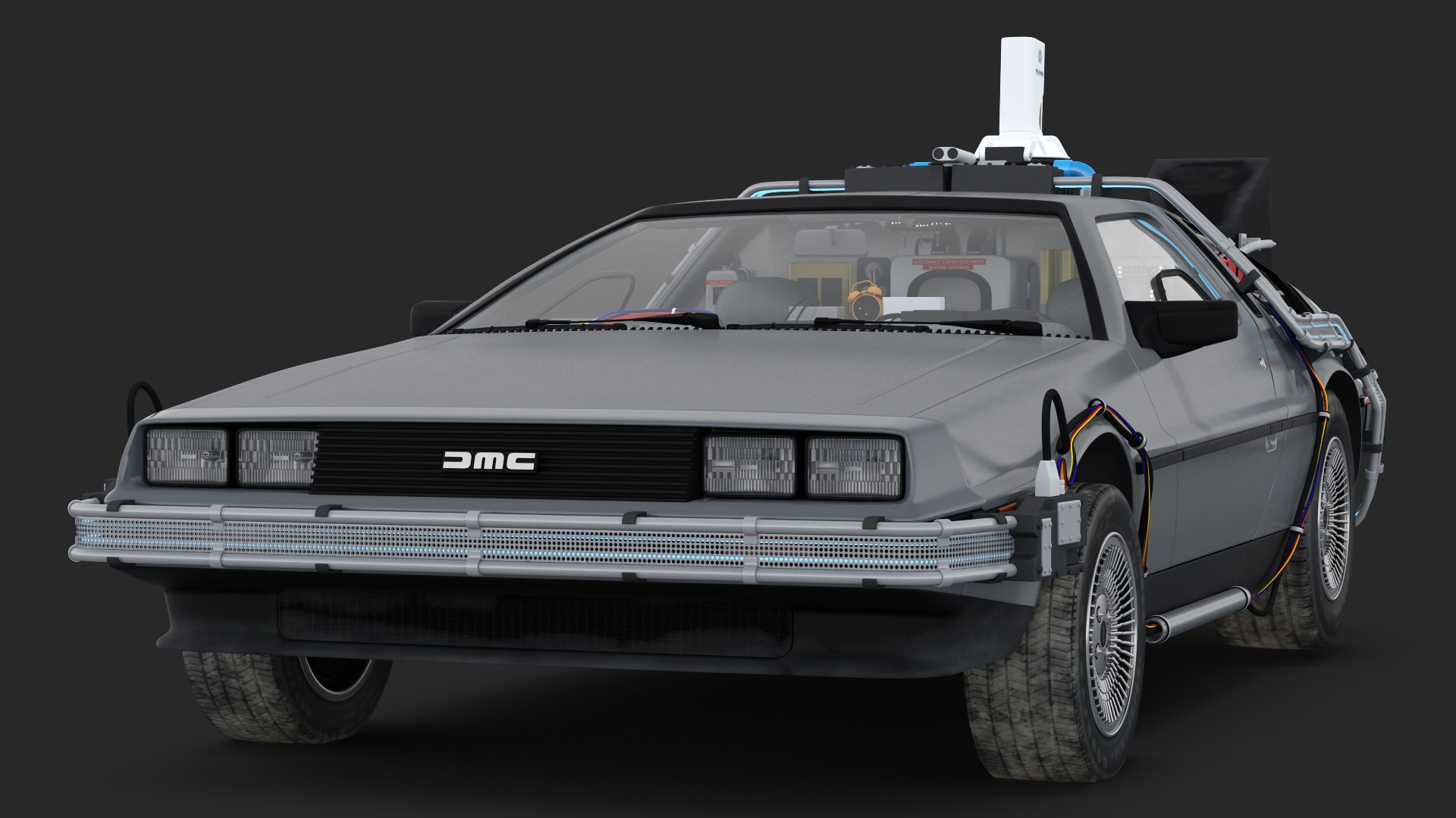 Delorean dmc-12 time machine 3D - TurboSquid 1517748