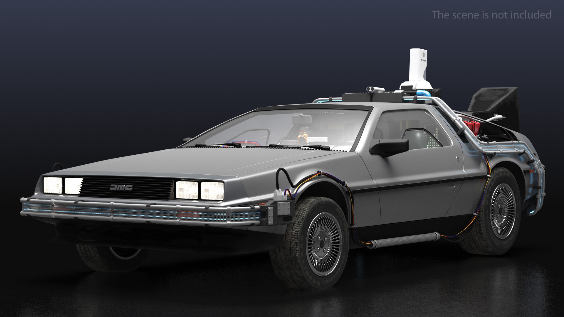 Delorean dmc-12 time machine 3D - TurboSquid 1517748