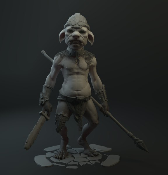warrior goblin slayer 3d model