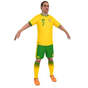 soccer player 2018 3D model