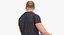 Arnold Casual Summer Walking Pose 02 With Shopping Cart 3D model