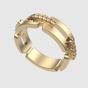 3D Contemporary Split Design Ring JDBCo