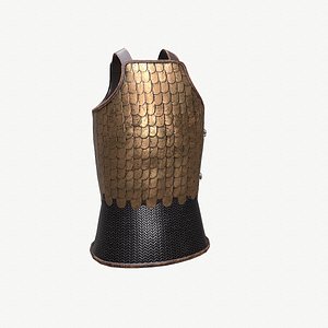 Ancient Armor IberianScalemai 3D Model Game Ready PBR Low Poly 3D