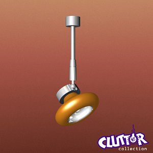 3d model spotlight light track