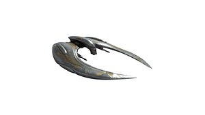 3D Battlestar Galactica Ships Cylon Raider MK II