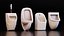 3D Wall Mounted Urinal Set model