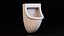 3D Wall Mounted Urinal Set model
