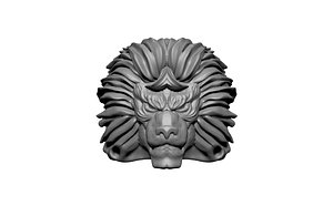 lion head statue 3D
