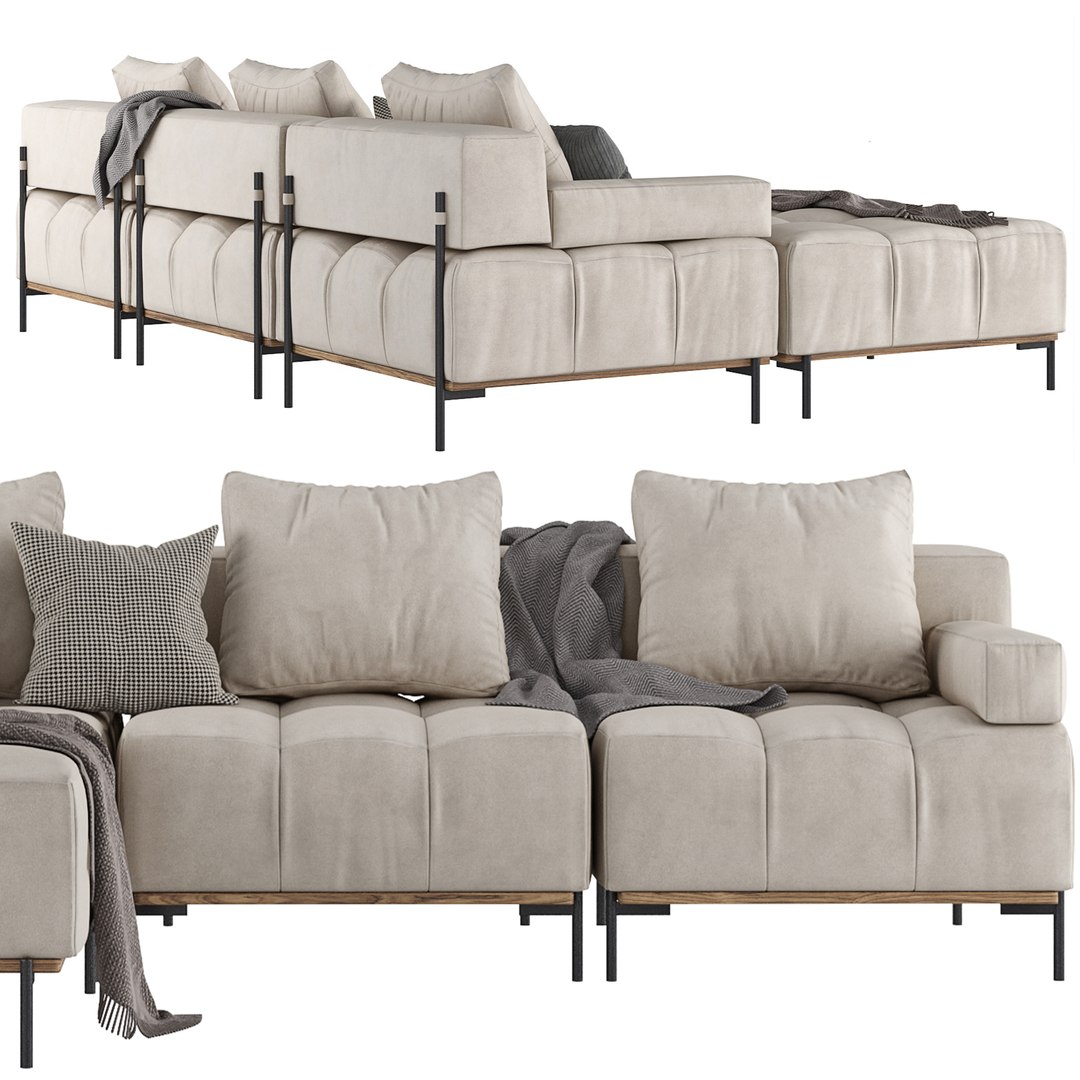 Nivala Modular Sofa By Acanva 3D Model - TurboSquid 1994301